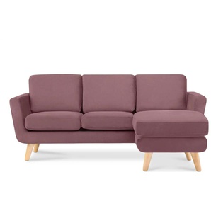 KONSIMO Ecksofa  Tagio ¦ rosa/pink ¦ Maße (cm): B: 190 H: 78
