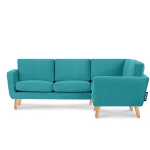 KONSIMO Ecksofa  Tagio ¦ türkis/petrol ¦ Maße (cm): B: 220 H: 80