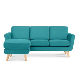 KONSIMO Ecksofa  Tagio ¦ türkis/petrol ¦ Maße (cm): B: 190 H: 78