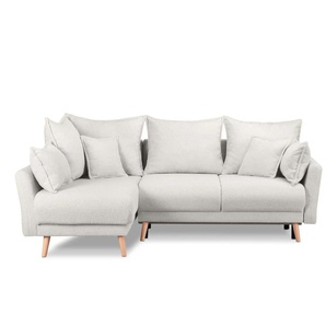 KONSIMO Ecksofa Belmos | weiß | 234 cm | 100 cm |