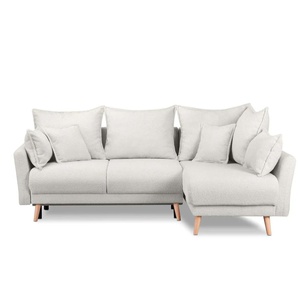 KONSIMO Ecksofa Belmos | weiß | 234 cm | 100 cm |
