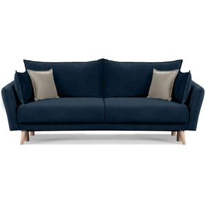 KONSIMO Einzelsofa  Belmos ¦ blau ¦ Maße (cm): B: 228 H: 102
