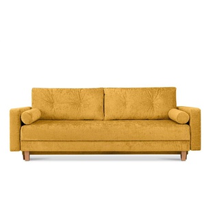 KONSIMO Einzelsofa Eriso - gelb - Materialmix - 220 cm - 80 cm | Möbel Kraft