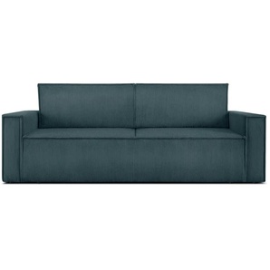 KONSIMO Einzelsofa Napi ¦ blau ¦ Maße (cm): B: 228 H: 89