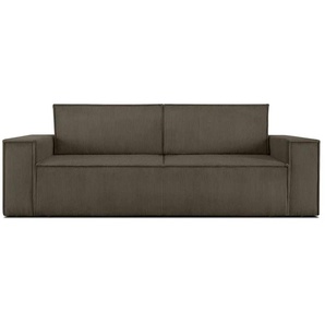 KONSIMO Einzelsofa Napi | braun | 244 cm | 89 cm |