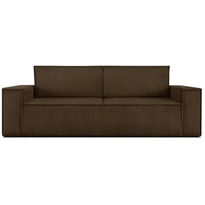 KONSIMO Einzelsofa  Napi ¦ braun ¦ Maße (cm): B: 244 H: 89