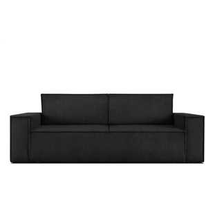 KONSIMO Einzelsofa  Napi ¦ schwarz ¦ Maße (cm): B: 244 H: 89
