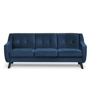 KONSIMO Einzelsofa  Terso ¦ blau ¦ Maße (cm): B: 206 H: 81
