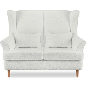 KONSIMO Einzelsofa  Stralis ¦ weiß ¦ Maße (cm): B: 136 H: 106