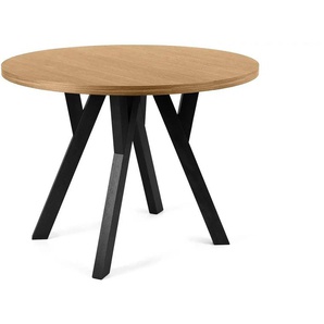 KONSIMO Esstisch  Samuel ¦ braun Ø: 100