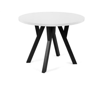 KONSIMO Esstisch Samuel ¦ weiß Ø: 100