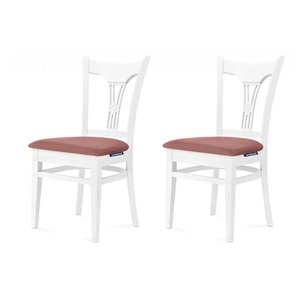 KONSIMO Esszimmerstuhl 2er-Set   ¦ rosa/pink ¦ Maße (cm): B: 45,5 H: 90,5