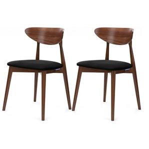 KONSIMO Esszimmerstuhl 2er-Set ¦ schwarz ¦ Maße (cm): B: 47 H: 79