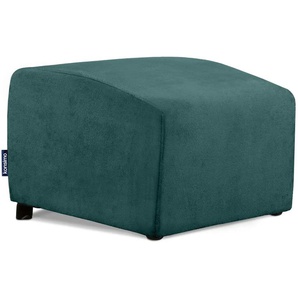 KONSIMO Hocker Caro ¦ blau ¦ Maße (cm): B: 60 H: 45