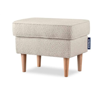 KONSIMO Hocker Stralis - creme - Materialmix - 41 cm - 43 cm | Möbel Kraft