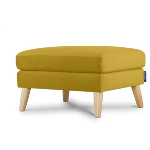 KONSIMO Hocker Tagio - gelb - Materialmix - 80 cm - 46 cm | Möbel Kraft