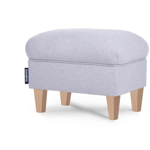 KONSIMO Hocker Miles - grau - Materialmix - 55 cm - 42 cm | Möbel Kraft