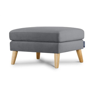 KONSIMO Hocker Tagio - grau - Materialmix - 80 cm - 46 cm | Möbel Kraft