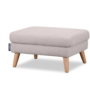 KONSIMO Hocker Tagio - grau - Materialmix - 80 cm - 46 cm | Möbel Kraft