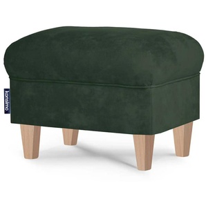 KONSIMO Hocker Miles - grün - Materialmix - 55 cm - 42 cm | Möbel Kraft