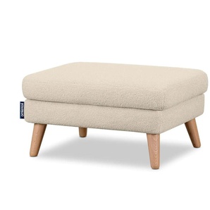 KONSIMO Hocker Tagio - weiß - Materialmix - 80 cm - 46 cm | Möbel Kraft