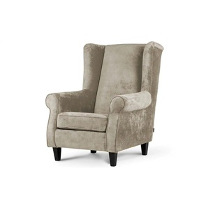 KONSIMO Ohrensessel Miles - beige - Materialmix - 82 cm - 105 cm | Möbel Kraft