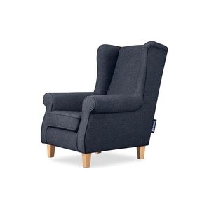 KONSIMO Ohrensessel Miles - blau - Materialmix - 82 cm - 105 cm | Möbel Kraft