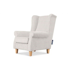 KONSIMO Ohrensessel Miles - creme - Materialmix - 82 cm - 105 cm | Möbel Kraft