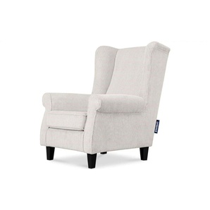 KONSIMO Ohrensessel Miles - creme - Materialmix - 82 cm - 105 cm | Möbel Kraft