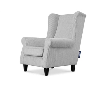KONSIMO Ohrensessel  Miles ¦ grau ¦ Maße (cm): B: 82 H: 105