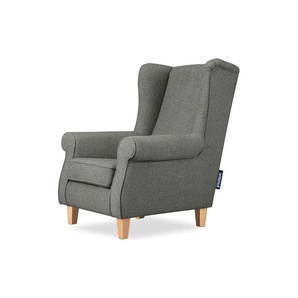 KONSIMO Ohrensessel Miles - grau - Materialmix - 82 cm - 105 cm | Möbel Kraft