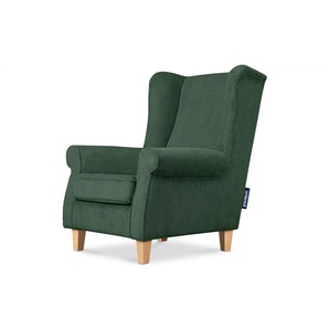 KONSIMO Ohrensessel  Miles ¦ grün ¦ Maße (cm): B: 82 H: 105