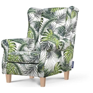 KONSIMO Ohrensessel  Miles ¦ weiß ¦ Maße (cm): B: 82 H: 105