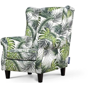 KONSIMO Ohrensessel  Miles ¦ weiß ¦ Maße (cm): B: 82 H: 105