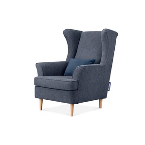 KONSIMO Ohrensessel  Stralis ¦ blau ¦ Maße (cm): B: 82 H: 108