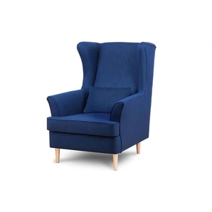 KONSIMO Ohrensessel  Stralis ¦ blau ¦ Maße (cm): B: 82 H: 108