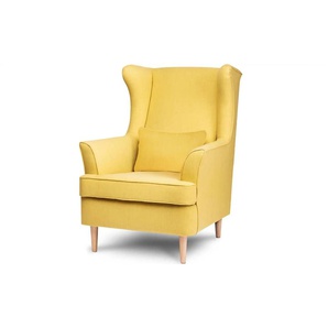 KONSIMO Ohrensessel  Stralis ¦ gelb ¦ Maße (cm): B: 82 H: 108