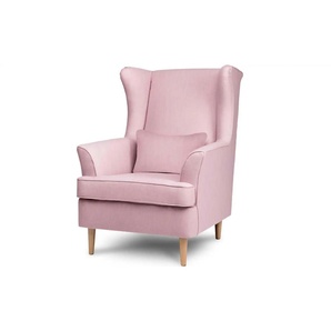 KONSIMO Ohrensessel  Stralis ¦ rosa/pink ¦ Maße (cm): B: 82 H: 108