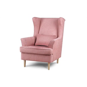 KONSIMO Ohrensessel  Stralis ¦ rosa/pink ¦ Maße (cm): B: 82 H: 108