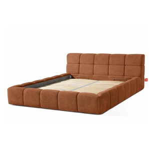 KONSIMO Polsterbett  Aeri ¦ orange ¦ Maße (cm): B: 210 H: 88