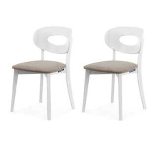 KONSIMO Polsterstuhl 2er-Set   ¦ beige ¦ Maße (cm): B: 47 H: 80