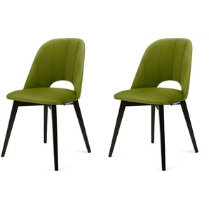 KONSIMO Polsterstuhl 2er-Set   ¦ grün ¦ Maße (cm): B: 48 H: 86