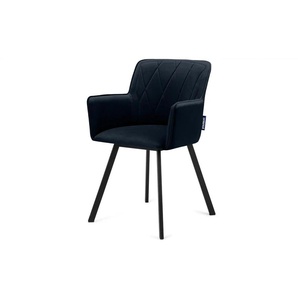 KONSIMO Polsterstuhl   ¦ blau ¦ Maße (cm): B: 56 H: 84