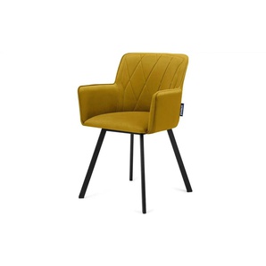 KONSIMO Polsterstuhl - gelb - Materialmix - 56 cm - 84 cm | Möbel Kraft
