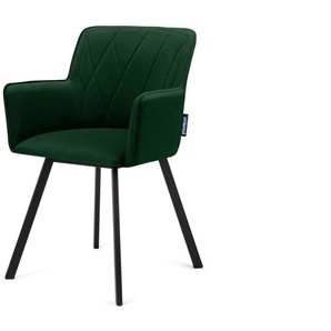 KONSIMO Polsterstuhl ¦ grün ¦ Maße (cm): B: 56 H: 84