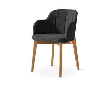 KONSIMO Polsterstuhl ¦ schwarz ¦ Maße (cm): B: 54,5 H: 80