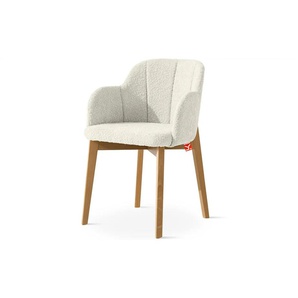 KONSIMO Polsterstuhl   ¦ weiß ¦ Maße (cm): B: 54,5 H: 80