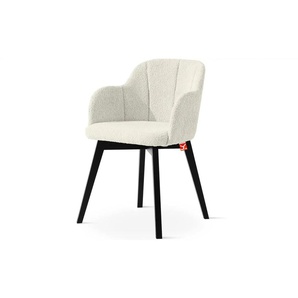 KONSIMO Polsterstuhl   ¦ weiß ¦ Maße (cm): B: 54,5 H: 80