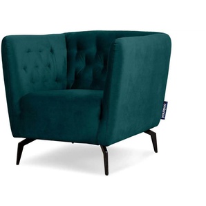 KONSIMO Sessel Cordi - blau - Materialmix - 103 cm - 91 cm | Möbel Kraft
