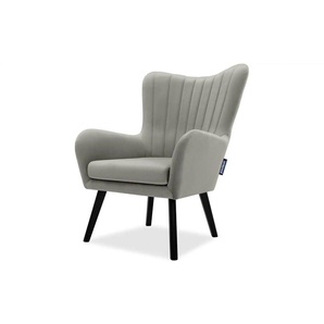 KONSIMO Sessel  Gadi ¦ grau ¦ Maße (cm): B: 76 H: 100